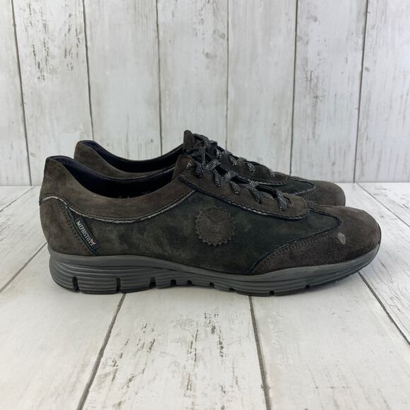 Mephisto Dark Brown Yael Leather Lace Up Fashion Sneaker Runoff Air-Jet Size 8 - Picture 2 of 14